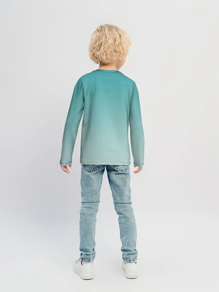 Детский лонгслив / котик на подстилке