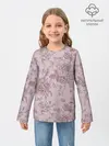 Детский лонгслив / розы с пионами