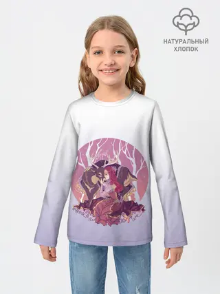 Детский лонгслив / Принцесса и олень