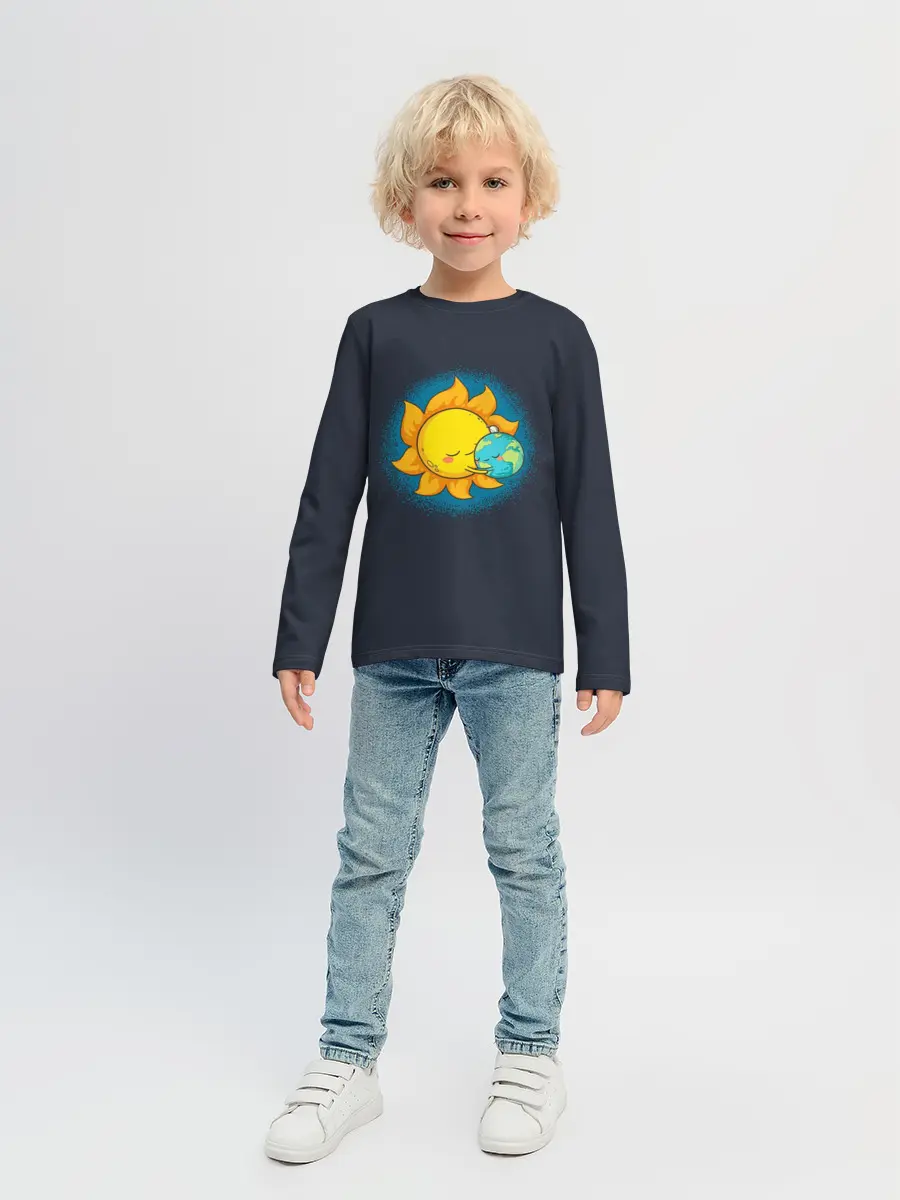 Детский лонгслив / Согрей моё сердце