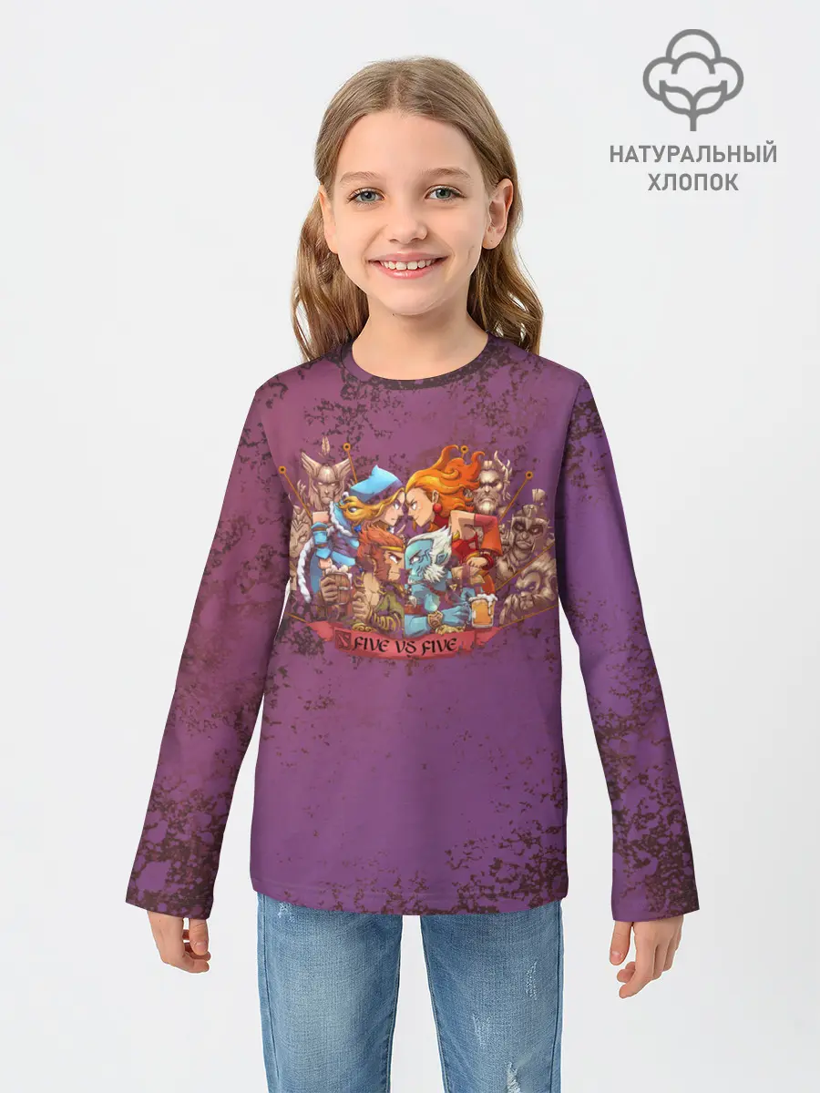 Детский лонгслив / Пять на пять | Dota 2