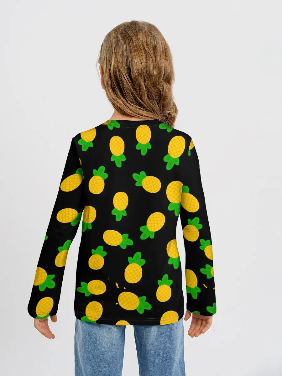 Детский лонгслив / Ананасы