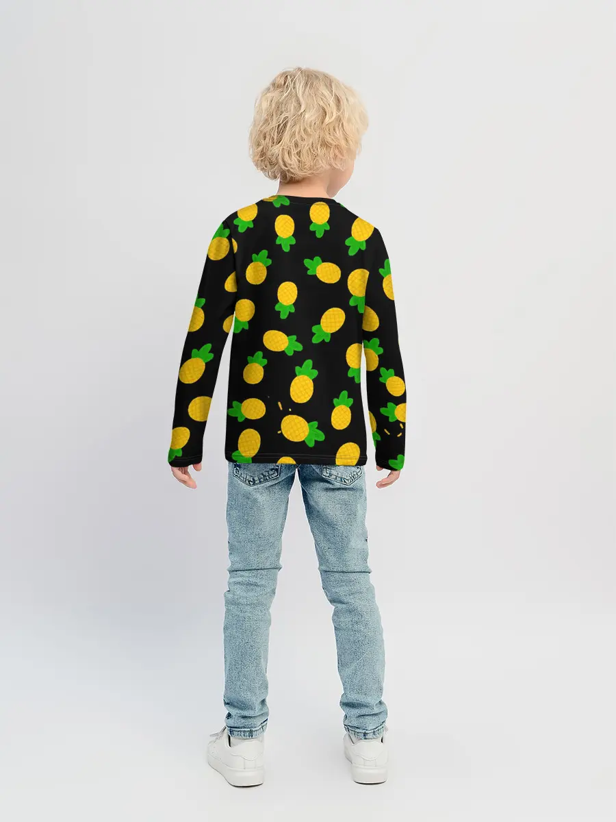 Детский лонгслив / Ананасы