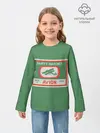 Детский лонгслив / Спички green