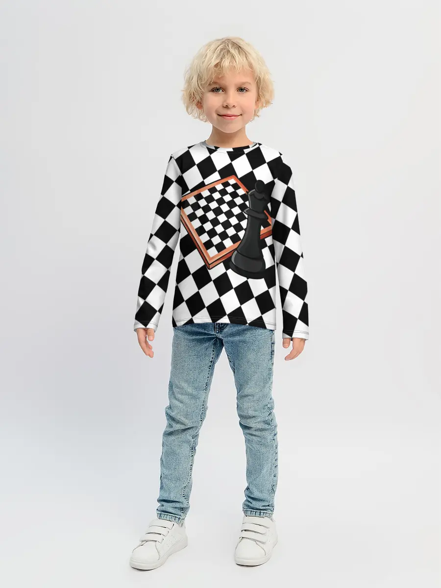 Детский лонгслив / Шахматы