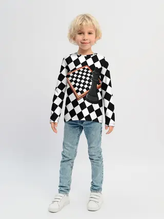 Детский лонгслив / Шахматы
