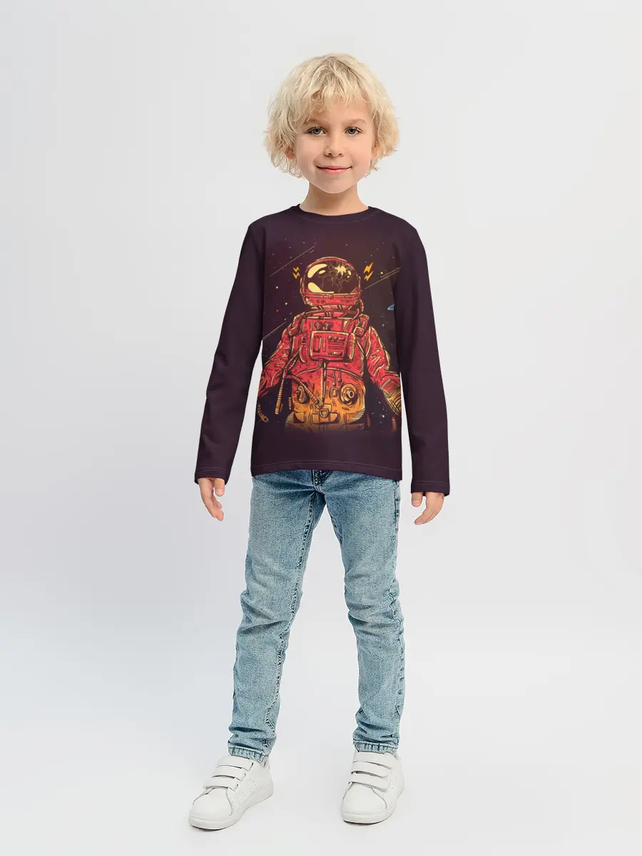 Детский лонгслив / Отчаянный Космонавт