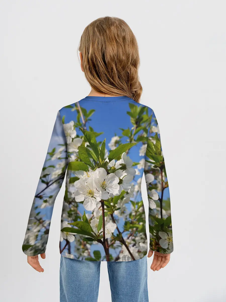 Детский лонгслив / Цвет вишни