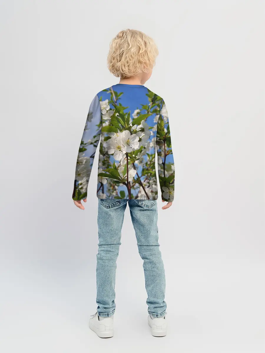 Детский лонгслив / Цвет вишни