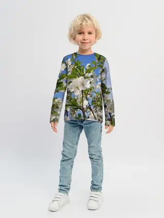 Детский лонгслив / Цвет вишни