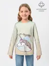 Детский лонгслив / мечтай единорог