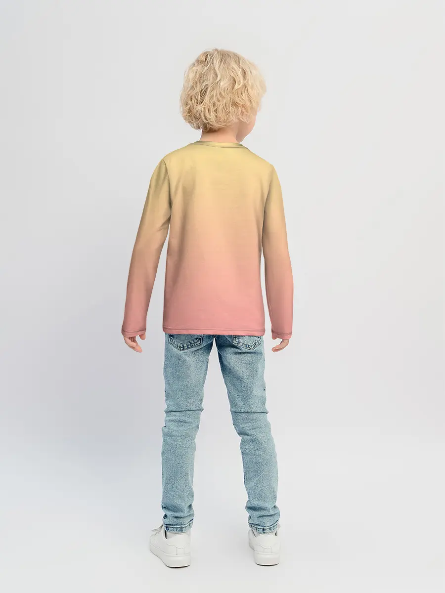 Детский лонгслив / девочка и кролик