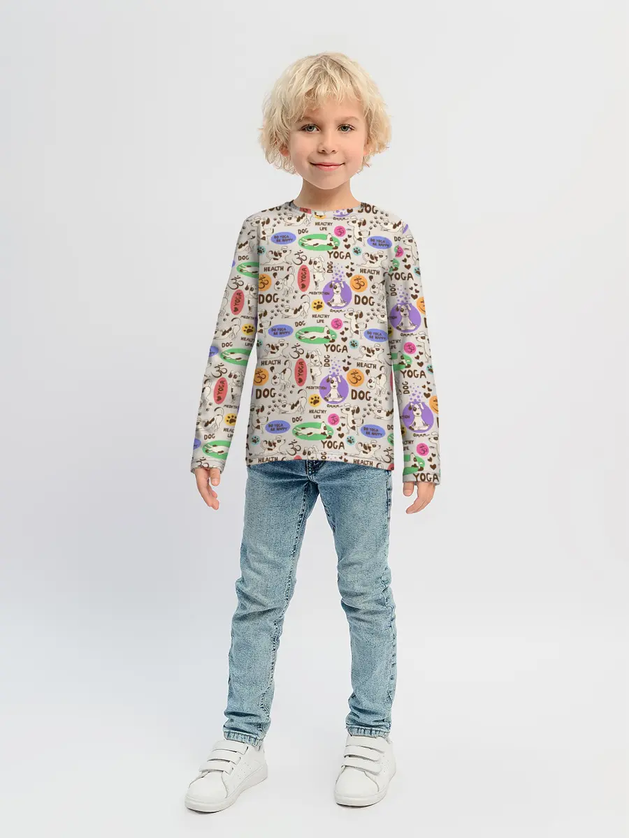 Детский лонгслив / Йога