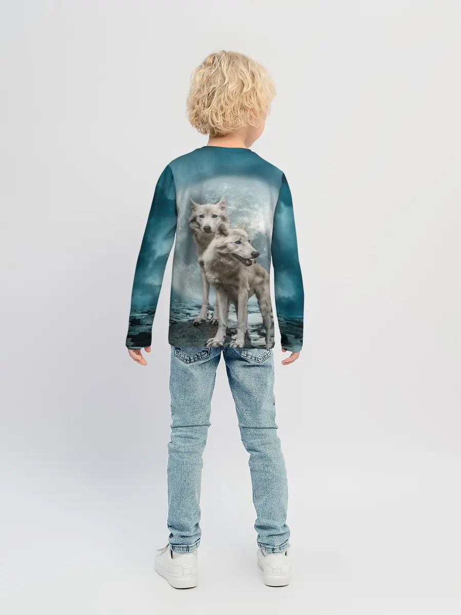 Детский лонгслив / Волки, пара