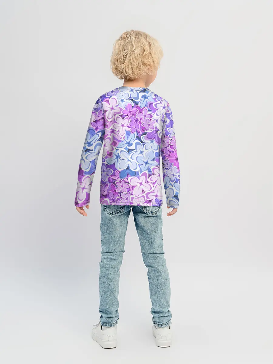 Детский лонгслив / СИРЕНЬ | ЦВЕТЫ | LILAC