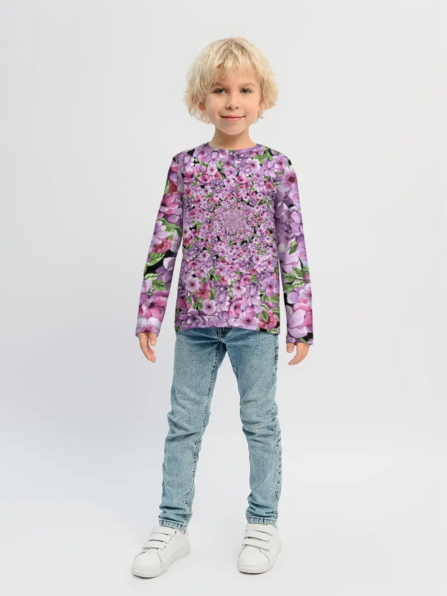 Детский лонгслив / СИРЕНЬ | VIOLET LILAC