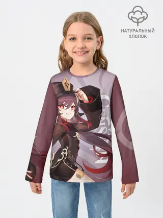 Детский лонгслив / GENSHIN IMPACT, ХУ ТАО