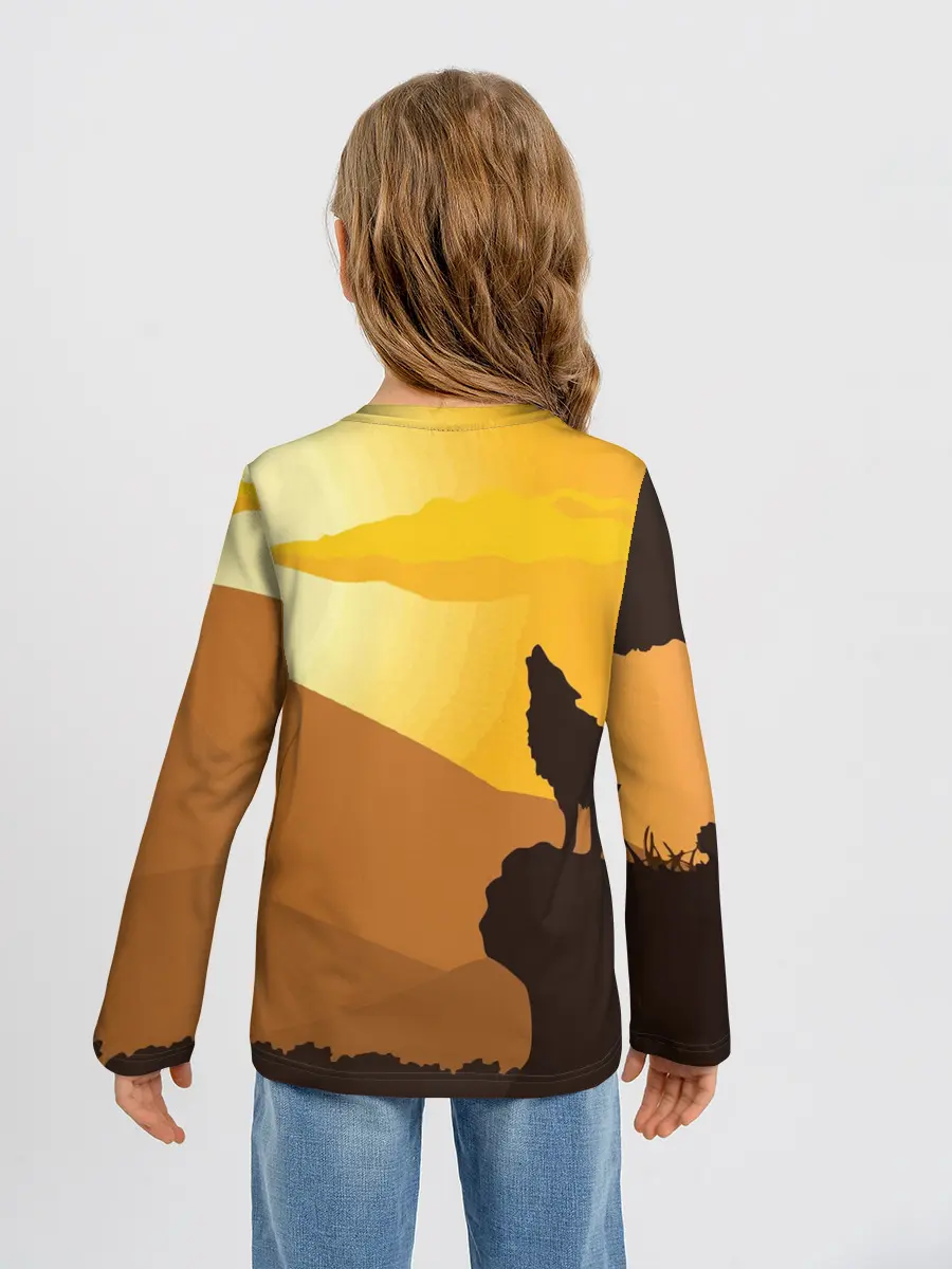 Детский лонгслив / Rust