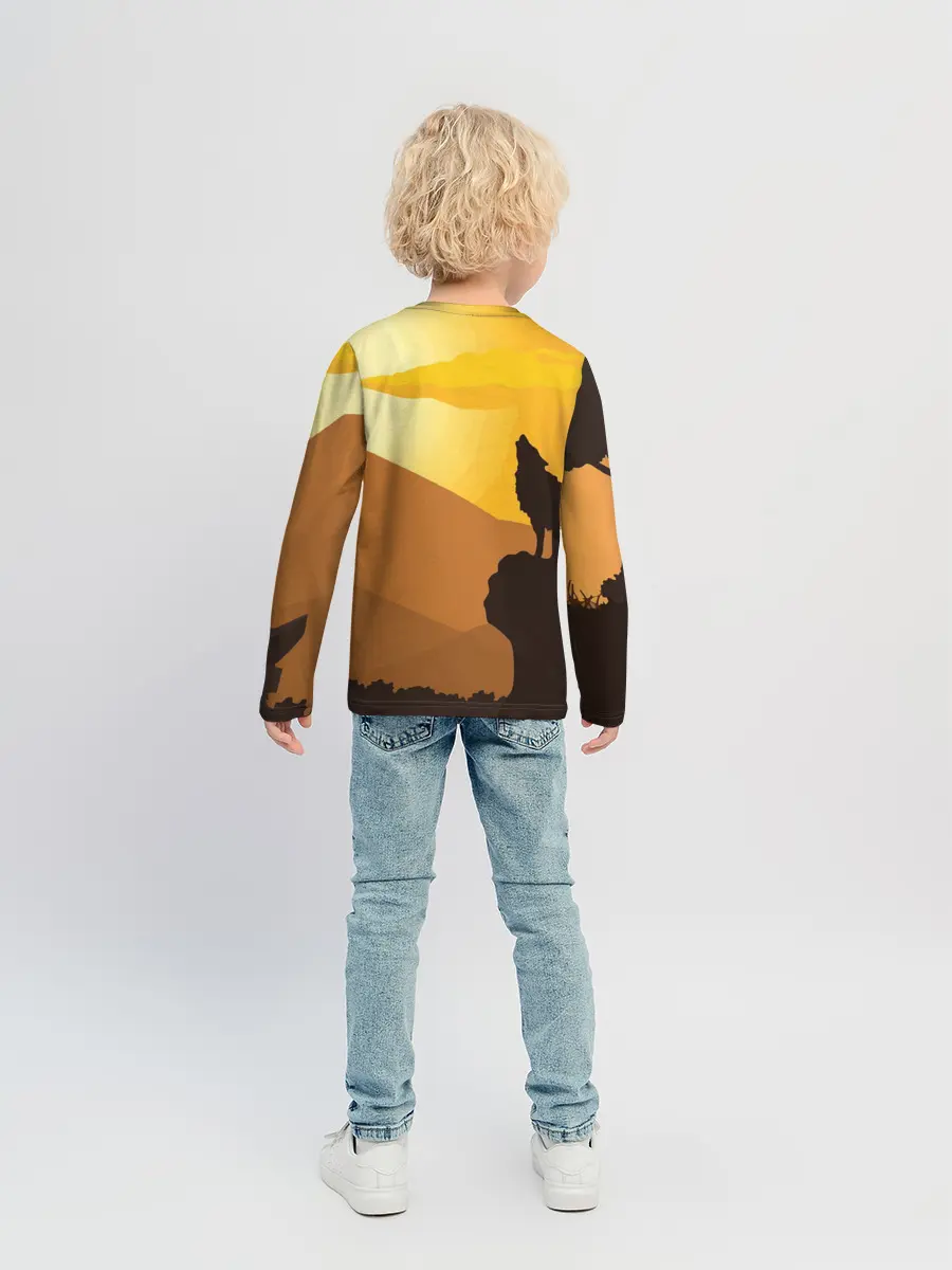 Детский лонгслив / Rust