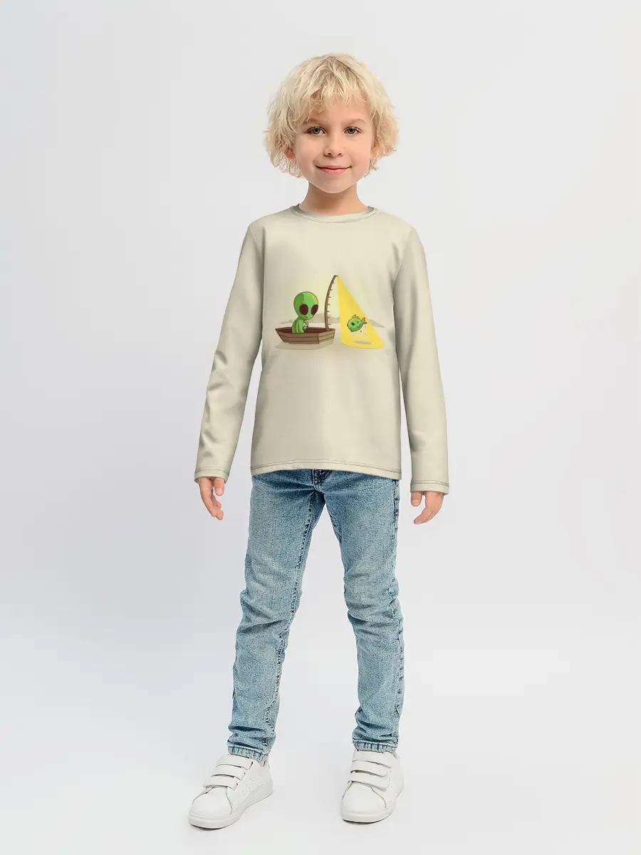 Детский лонгслив / Alien Fishing
