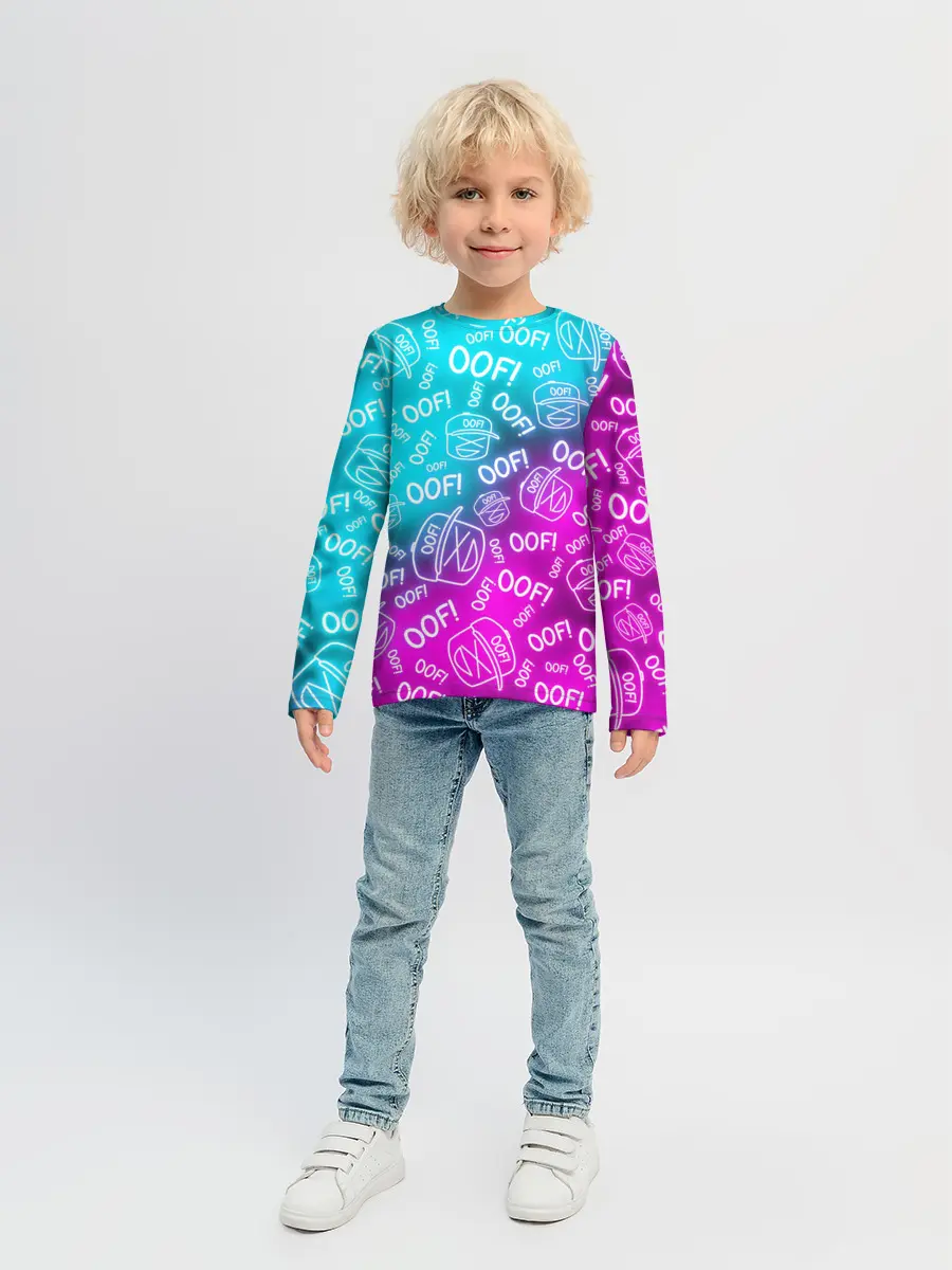 Детский лонгслив / OOF ROBLOX