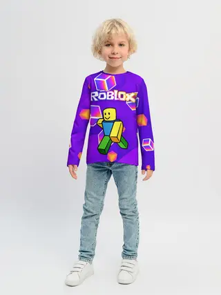 Детский лонгслив / ROBLOX КУБЫ