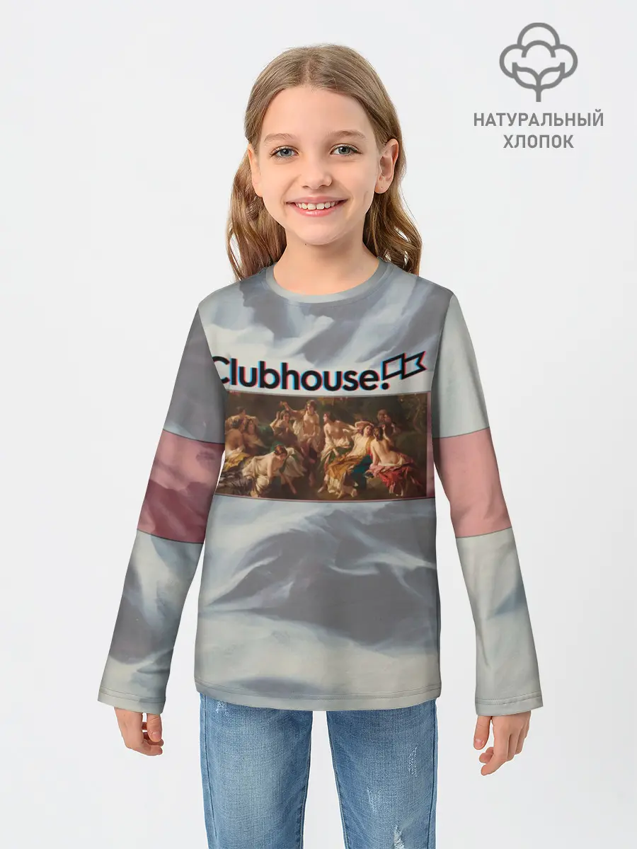 Детский лонгслив / Clubhouse Welcome | Клабхаус