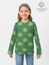 Детский лонгслив / Узор на День святого Патрика