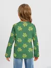 Детский лонгслив / Узор на День святого Патрика