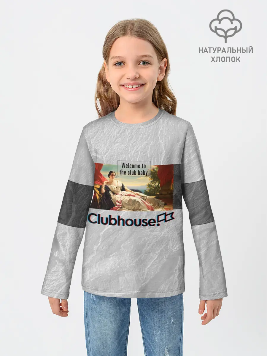 Детский лонгслив / Clubhouse Welcome | Клабхаус