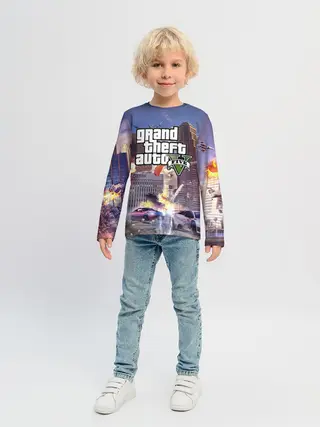 Детский лонгслив / ЭКШЕН Grand Theft Auto V