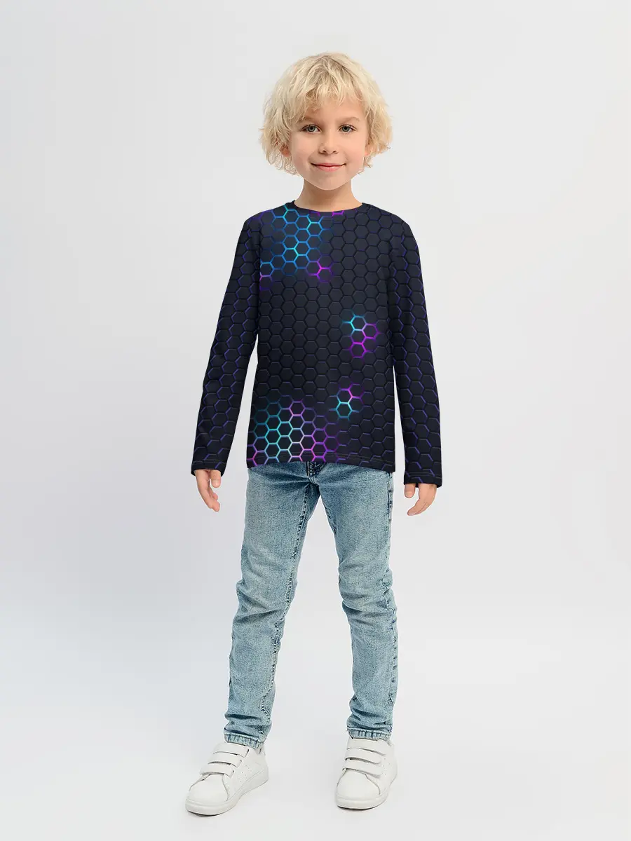 Детский лонгслив / НЕОНОВАЯ БРОНЯ | НЕО БРОНЯ