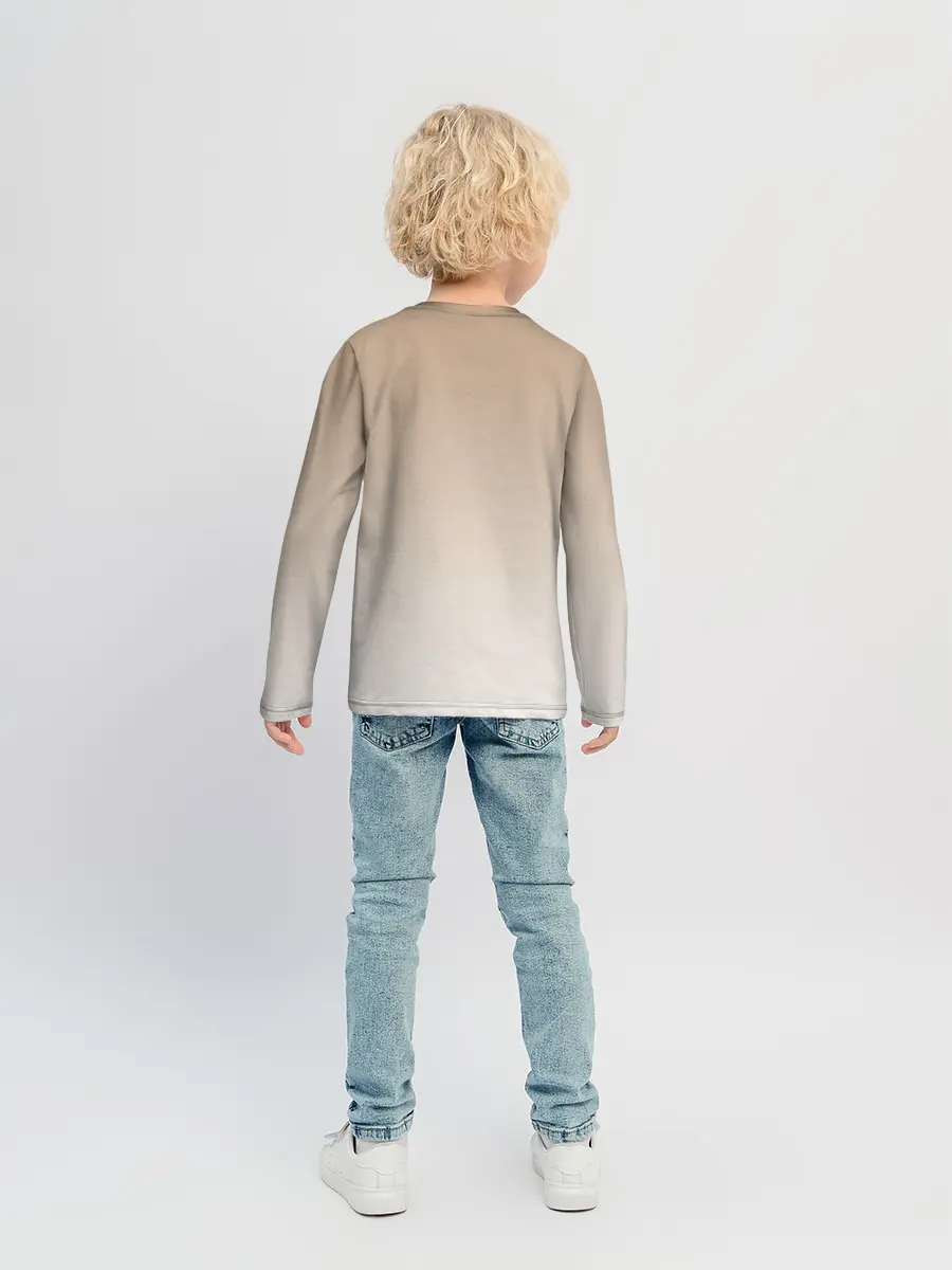 Детский лонгслив / сова котик аниме