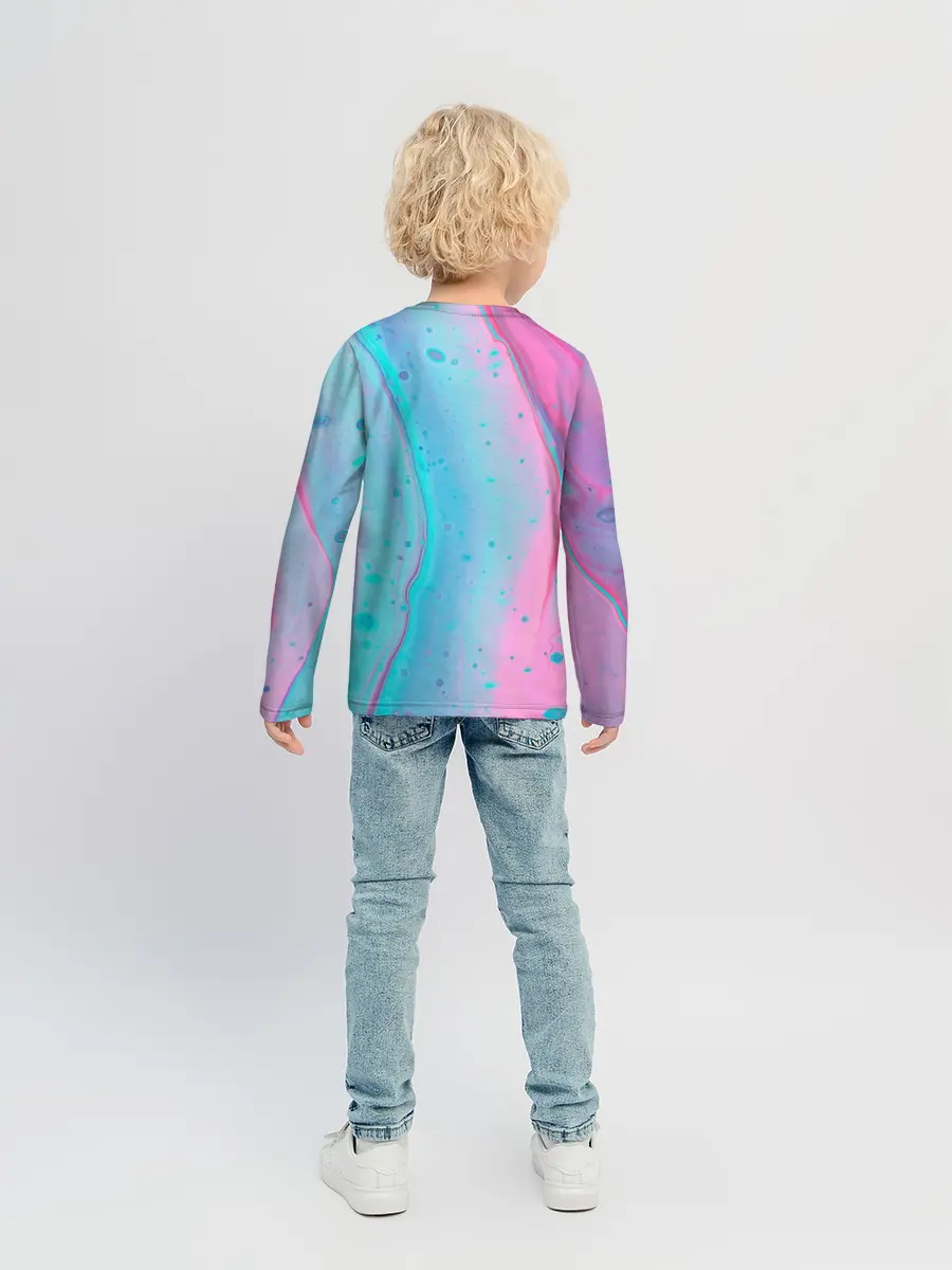 Детский лонгслив / Clubhouse геометрия | Клабхаус