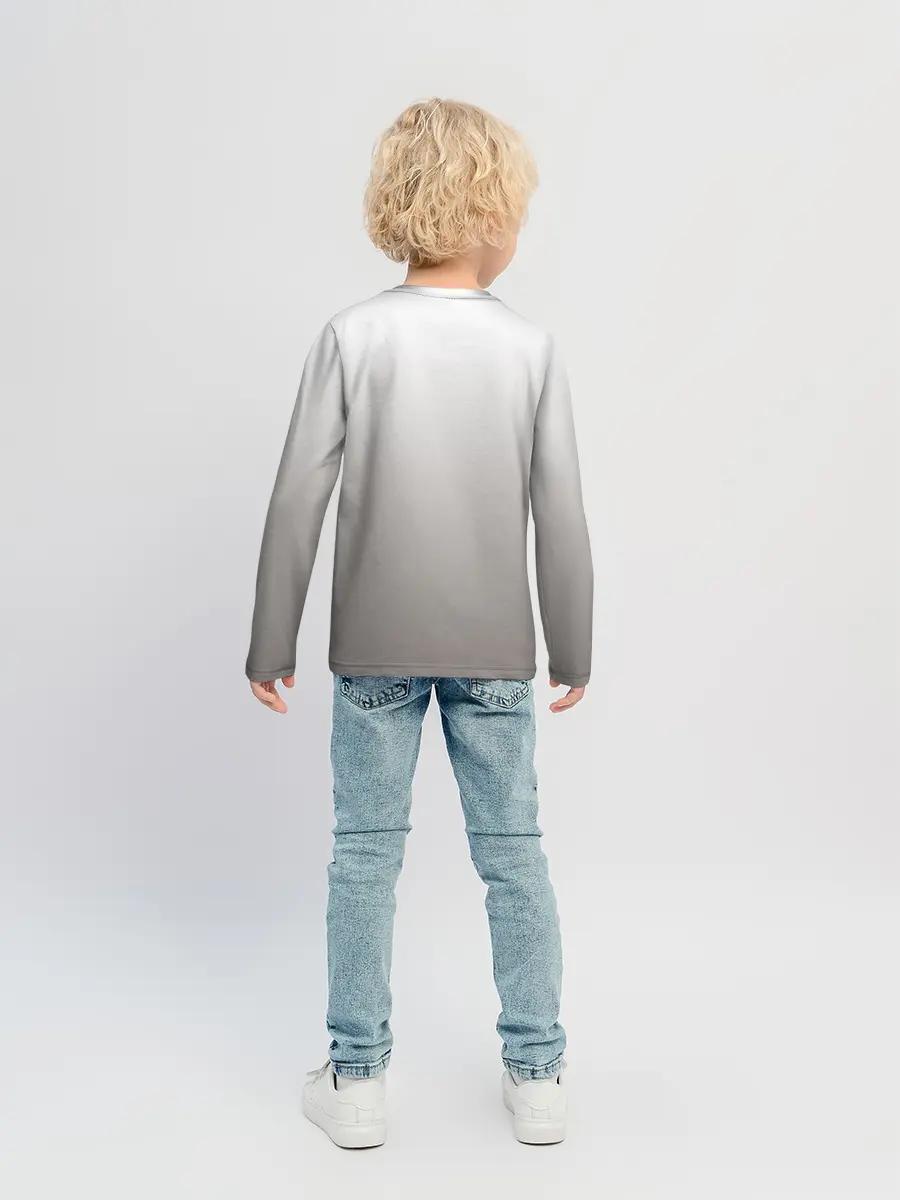 Детский лонгслив / французский бульдог сердечко