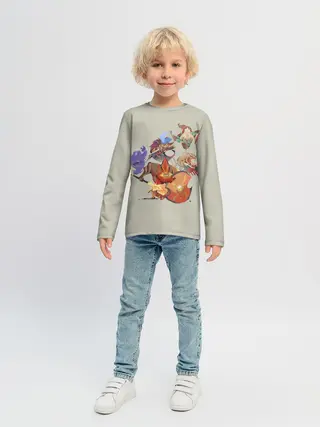 Детский лонгслив / Fight me | Dota 2