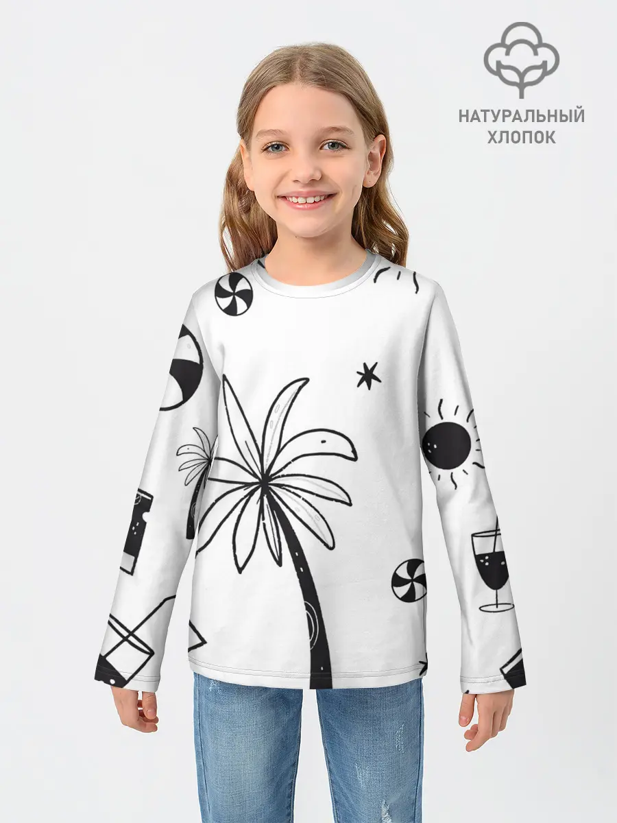 Детский лонгслив / Летние вайбы