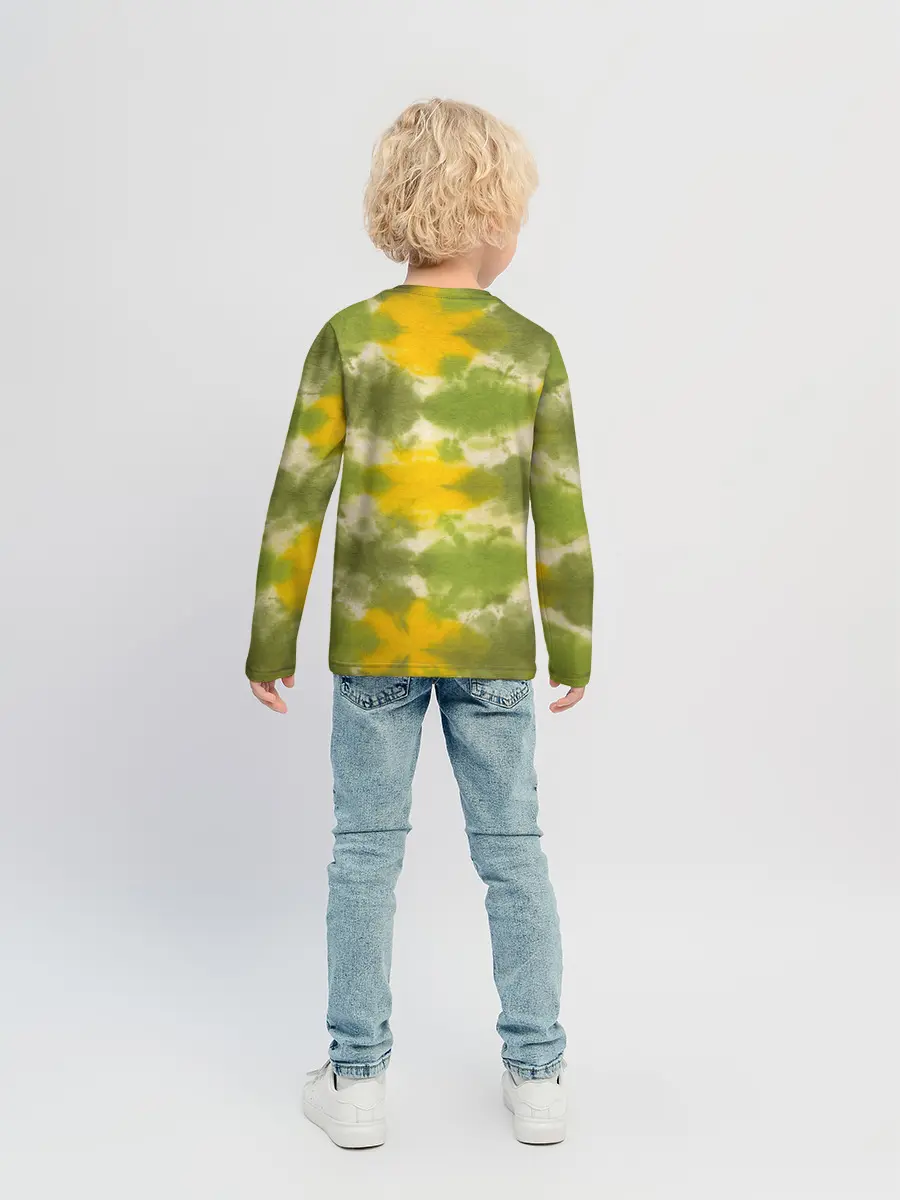 Детский лонгслив / разводы краски
