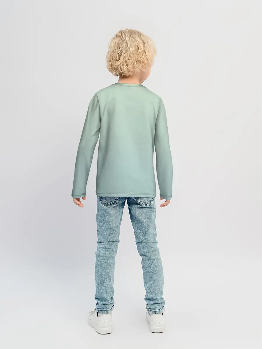 Детский лонгслив / акварельные панды