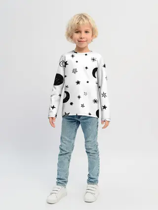 Детский лонгслив / Звездное небо