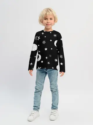 Детский лонгслив / Звездное небо