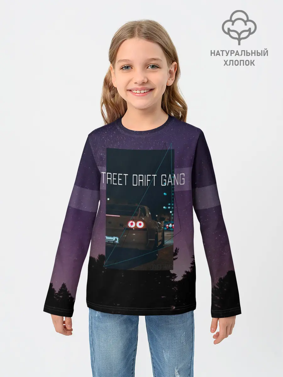 Детский лонгслив / Street Drift Gang | Дрифт