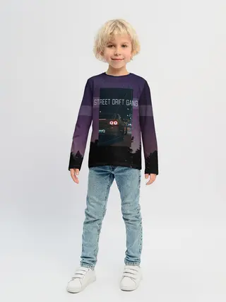 Детский лонгслив / Street Drift Gang | Дрифт