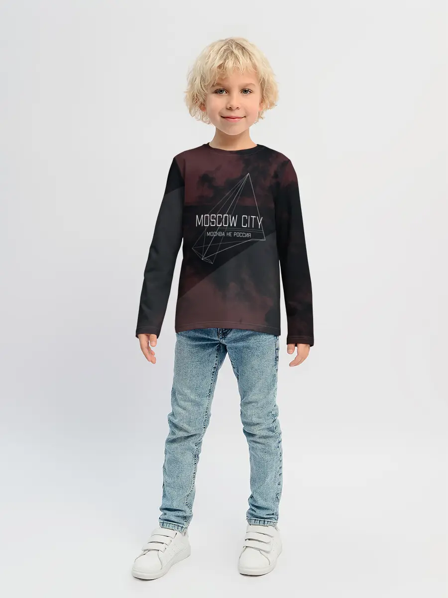 Детский лонгслив / Moscow | Москва не Россия