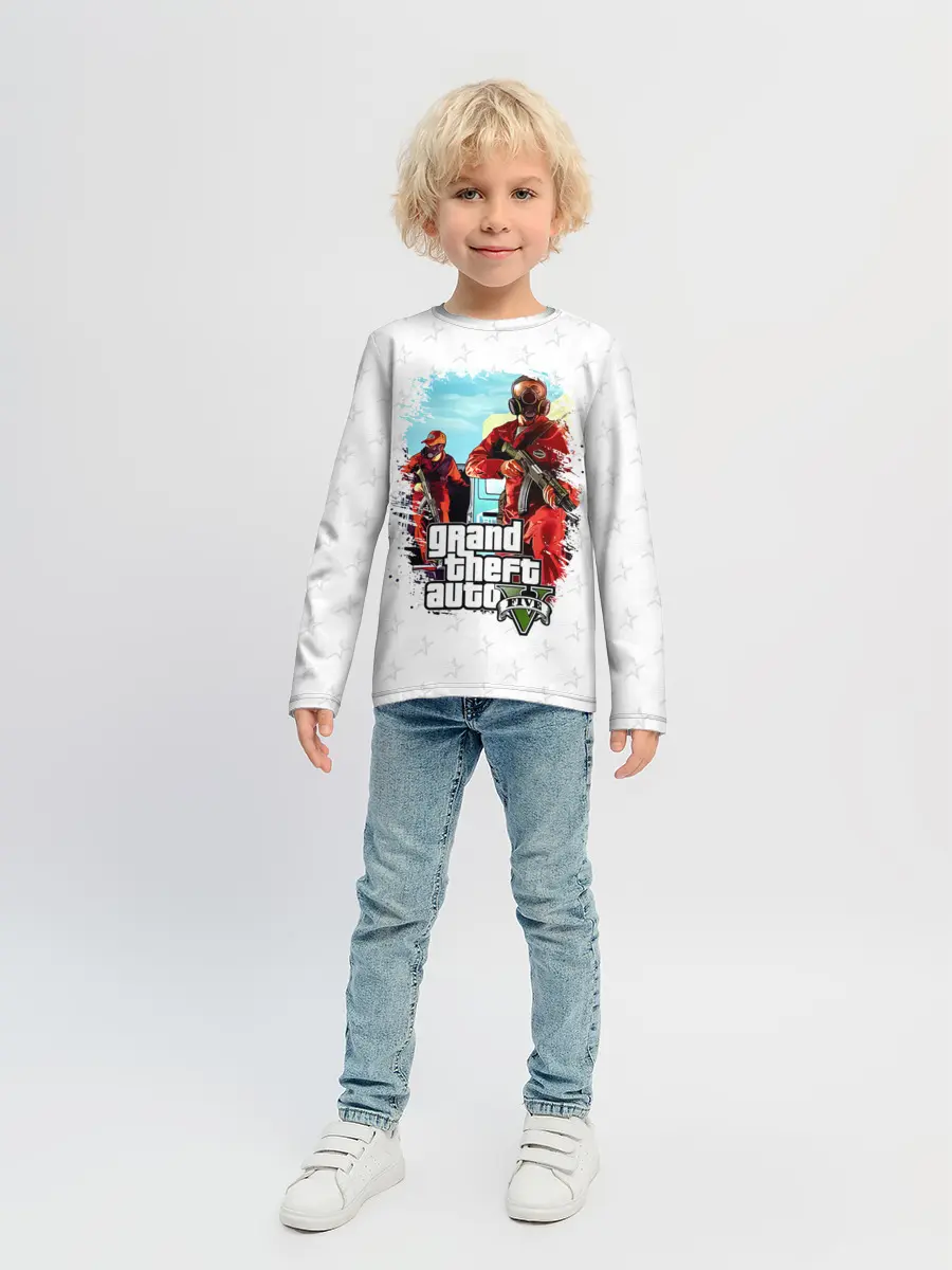 Детский лонгслив / Grand Theft Auto ограбление