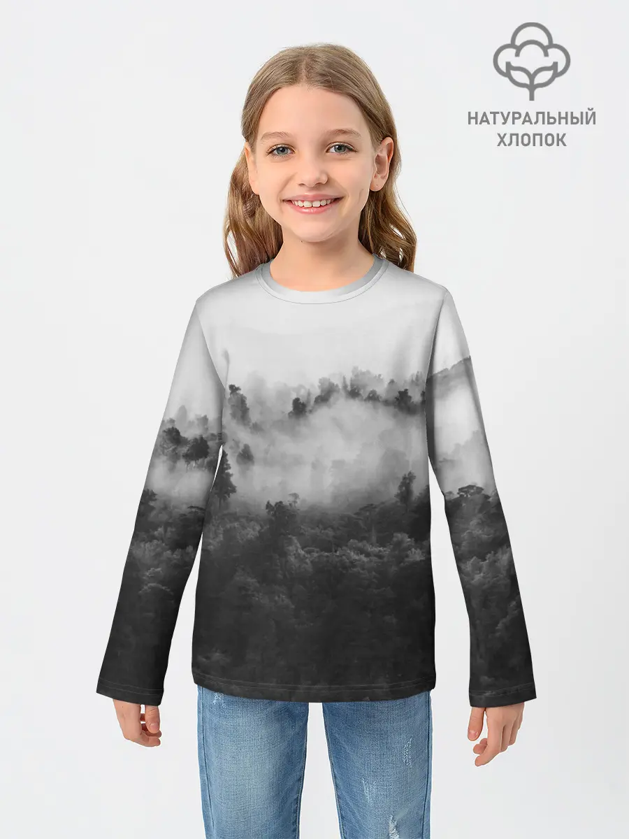 Детский лонгслив / Лес