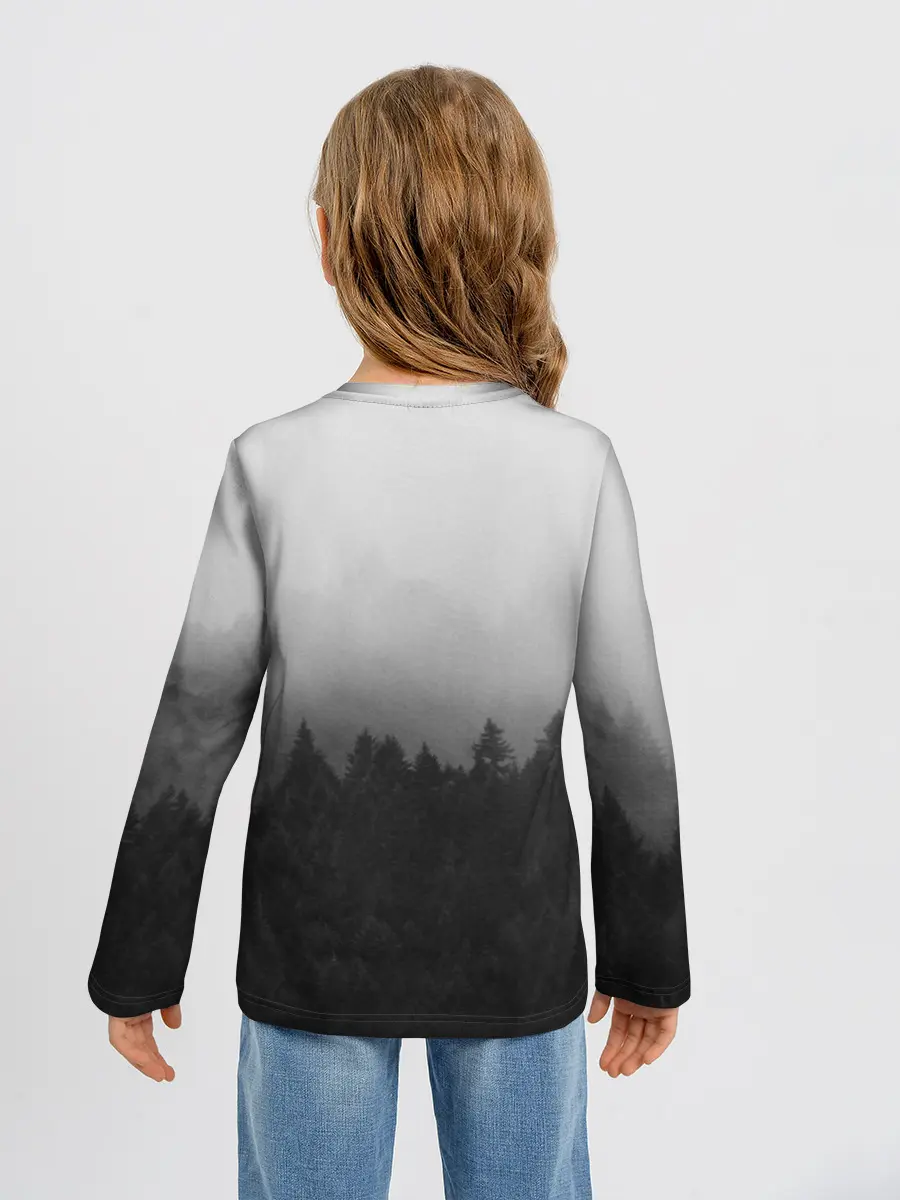 Детский лонгслив / Туманный лес