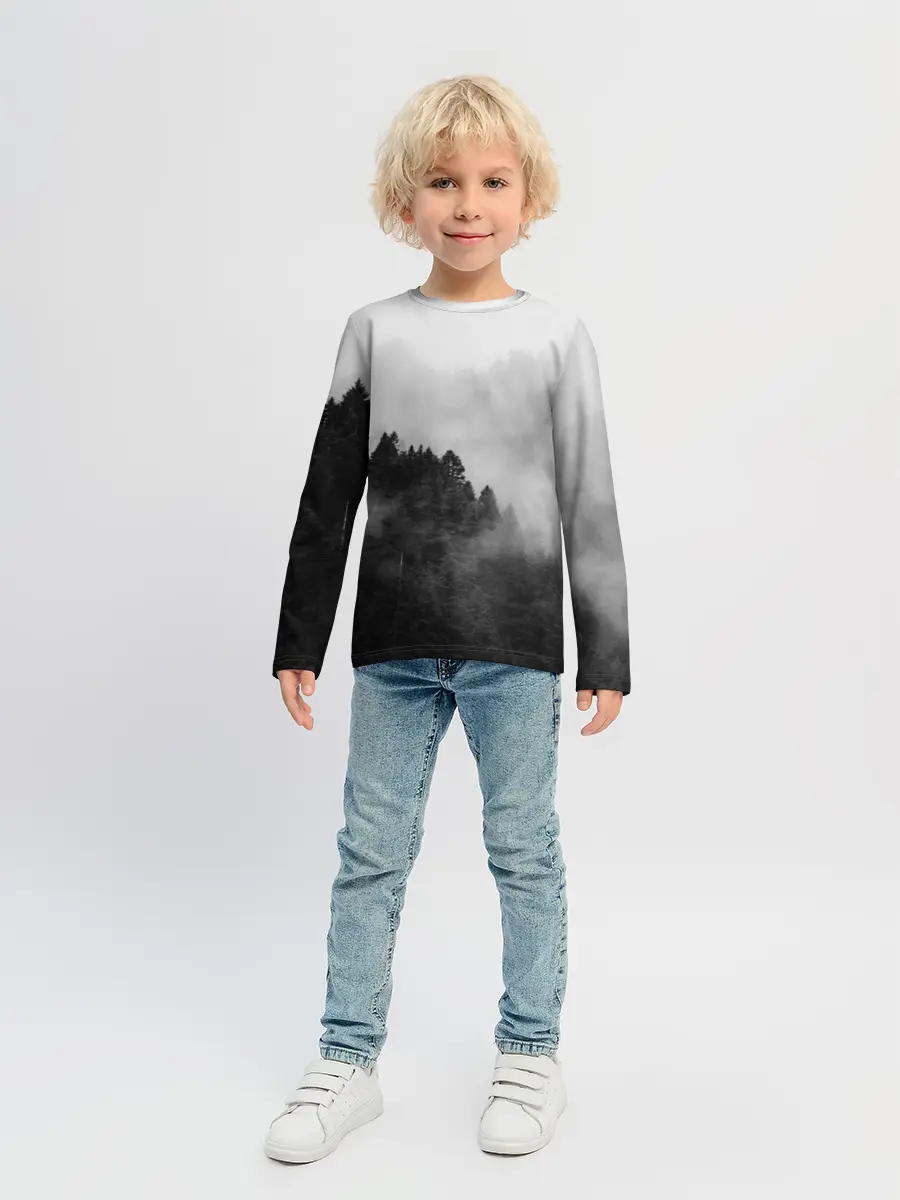 Детский лонгслив / Природа - Лес