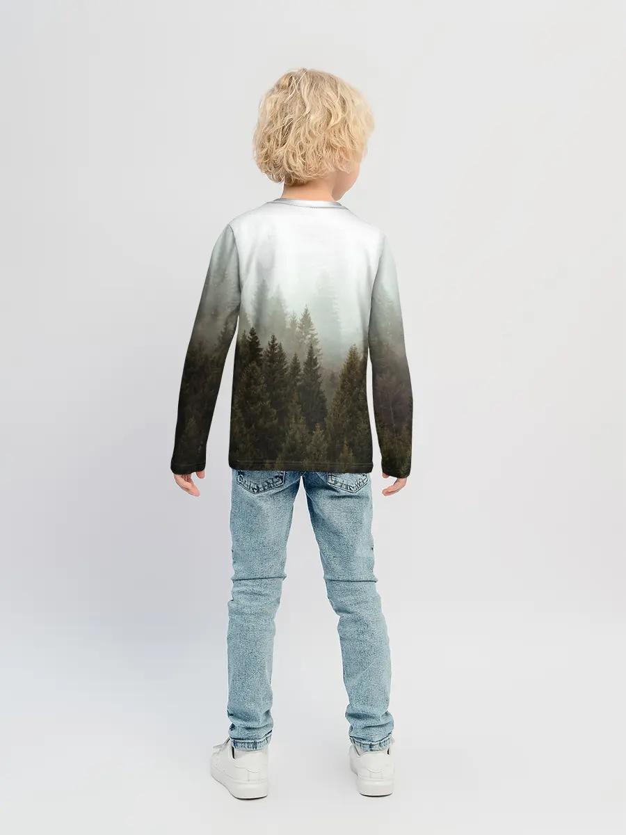 Детский лонгслив / Деревья