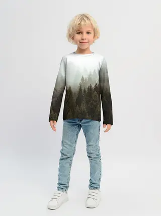 Детский лонгслив / Деревья